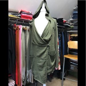 Free People lightweight asymmetrical jacket